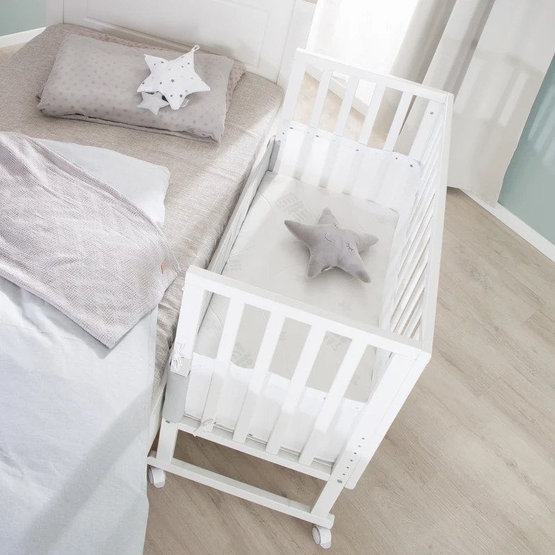 Stuben- & Beistellbett safe asleep® 3 in 1 - 45 x 90 cm inkl. Zubehör & Mesh-Barriere