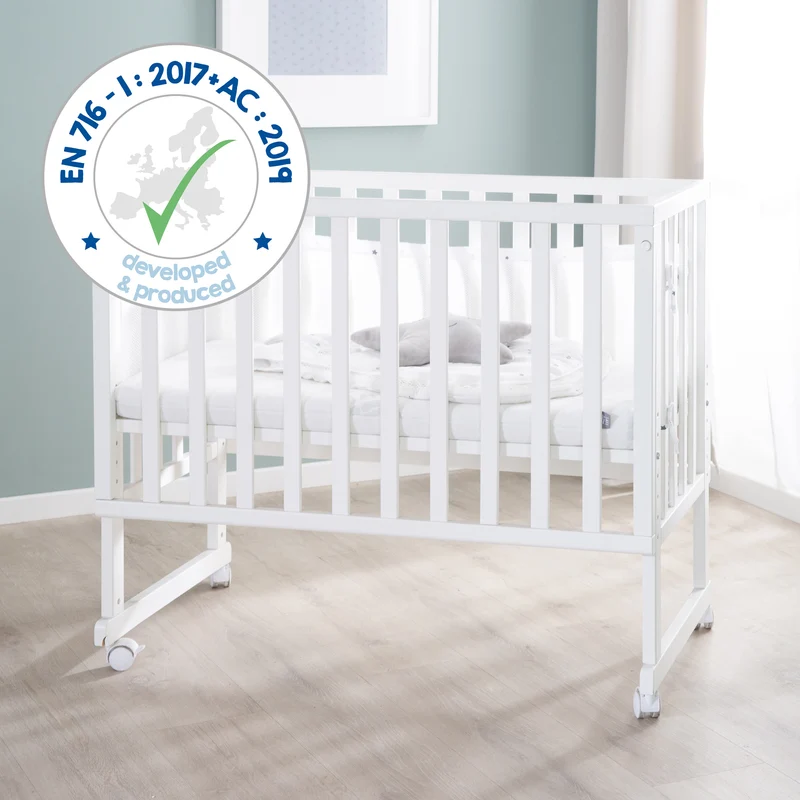 Stuben- & Beistellbett safe asleep® 3 in 1 - 45 x 90 cm inkl. Zubehör & Mesh-Barriere