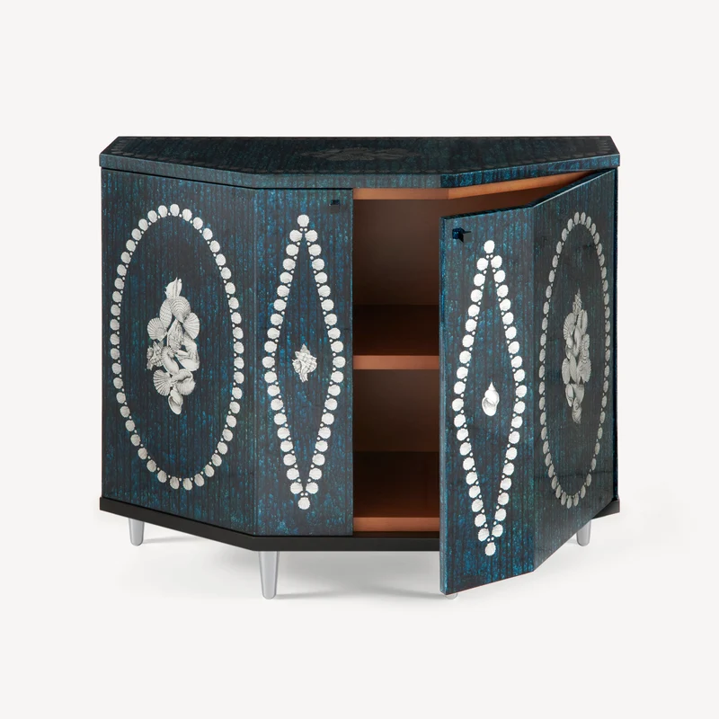 Small cabinet polyhedric Giro di conchiglie
