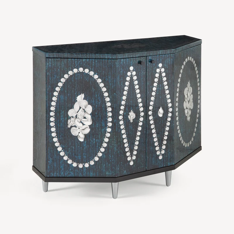 Small cabinet polyhedric Giro di conchiglie