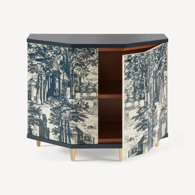 Small cabinet polyhedric Giardino Settecentesco