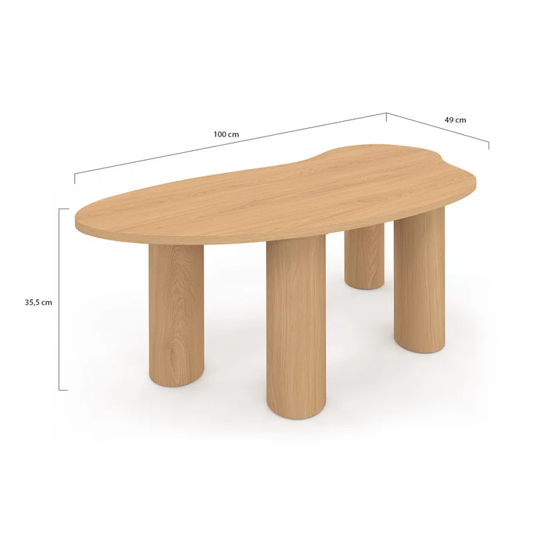 Table basse Naomi organique