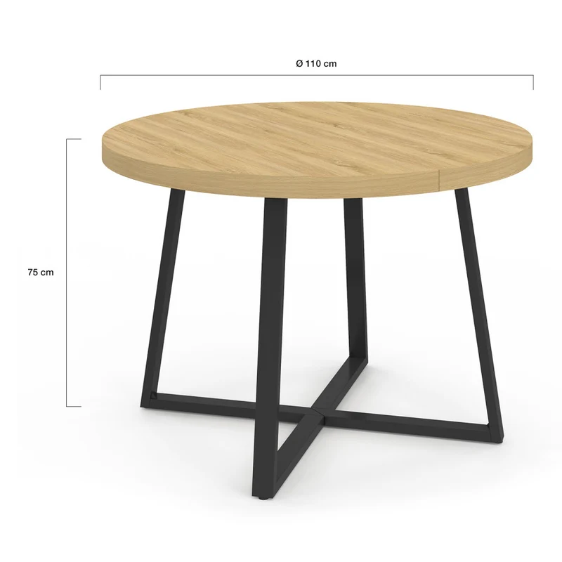 Table à manger ronde Sana Ø110cm