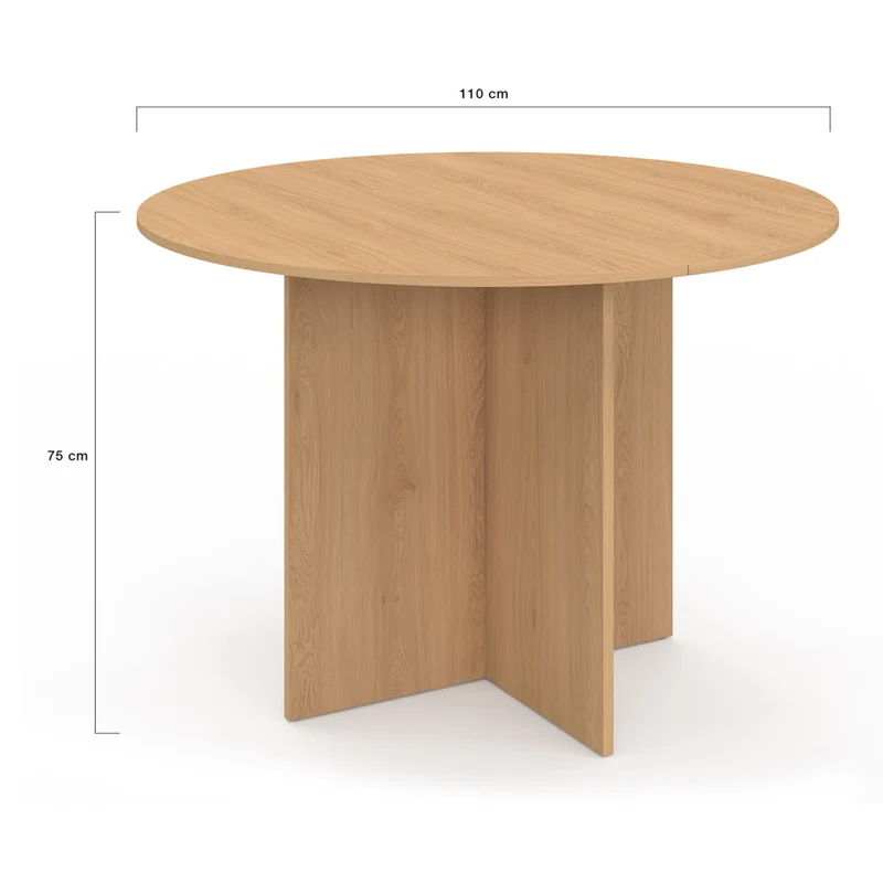 Table à manger ronde Ophélia bois Ø110cm