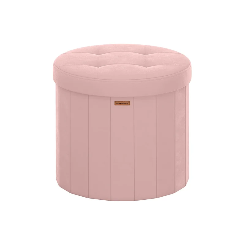 Mazie banco redondo plegable con tapa extraíble y asiento versátil