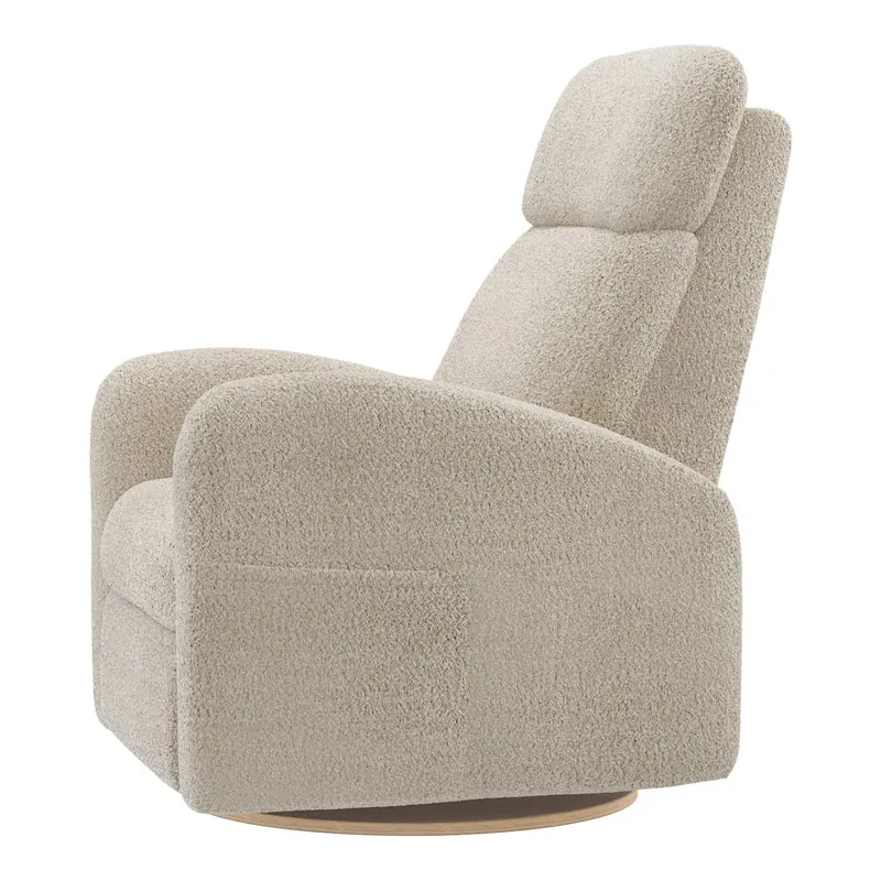 Grand Fauteuil Berçant Inclinable Pivotant Hailey avec Mécanisme Électrique - Puppy Sand