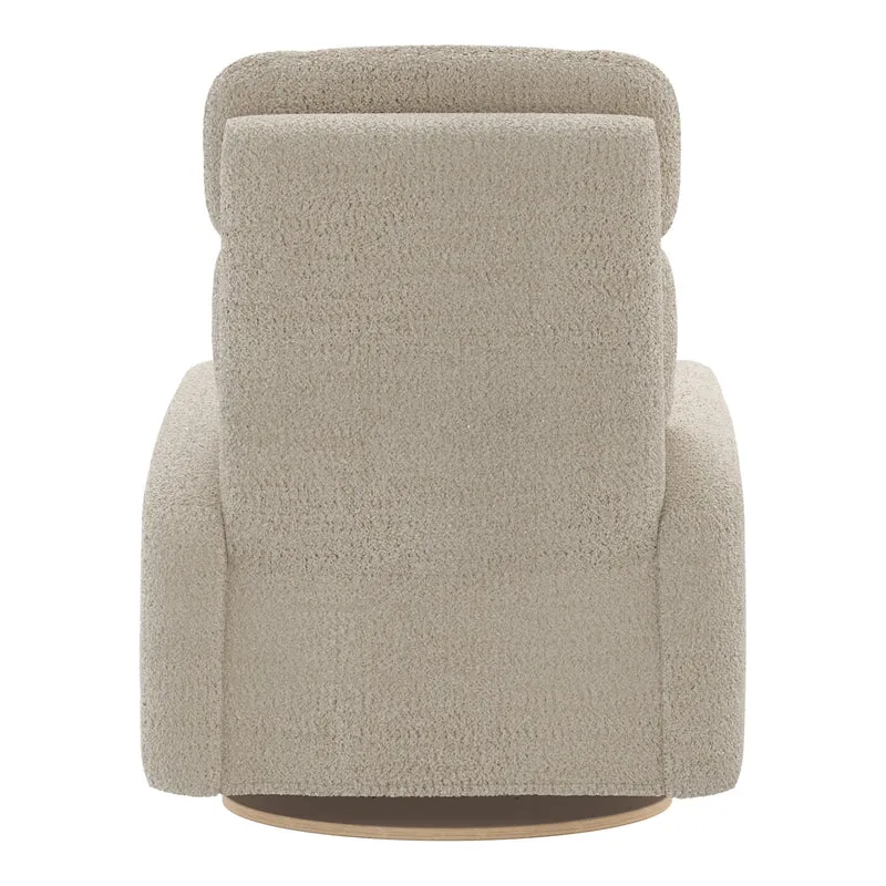 Grand Fauteuil Berçant Inclinable Pivotant Hailey avec Mécanisme Électrique - Puppy Sand