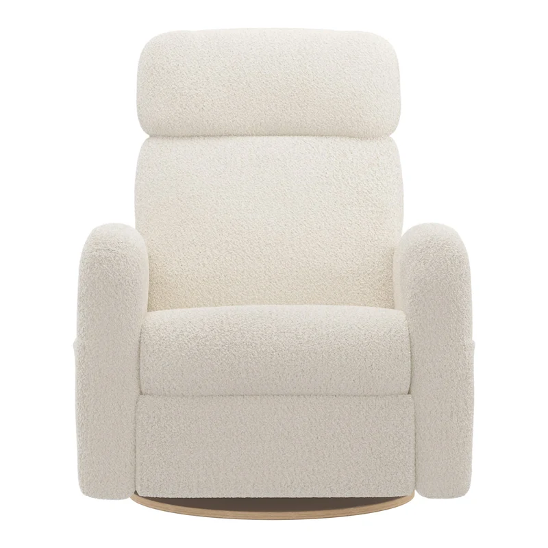 Grand Fauteuil Berçant Inclinable Pivotant Hailey avec Mécanisme Électrique - Puppy Pearl