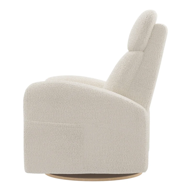 Grand Fauteuil Berçant Inclinable Pivotant Hailey avec Mécanisme Électrique - Puppy Pearl