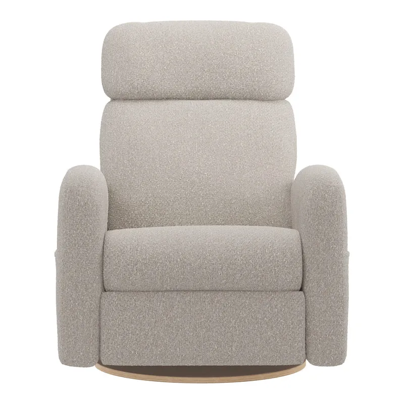 Grand Fauteuil Berçant Inclinable Pivotant Hailey avec Mécanisme Électrique - Beyond Sheep Vanilla