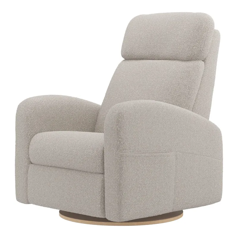 Grand Fauteuil Berçant Inclinable Pivotant Hailey avec Mécanisme Électrique - Beyond Sheep Vanilla