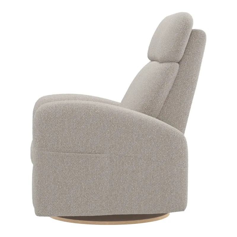Grand Fauteuil Berçant Inclinable Pivotant Hailey avec Mécanisme Électrique - Beyond Sheep Vanilla