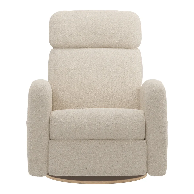 Grand Fauteuil Berçant Inclinable Pivotant Hailey avec Mécanisme Électrique - Beyond Sheep Cream