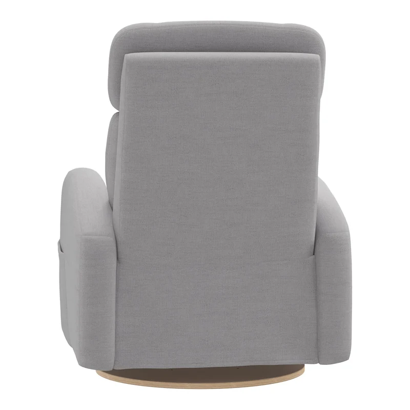 Grand Fauteuil Berçant Inclinable Pivotant Hailey avec Mécanisme Électrique - Como Dove Grey