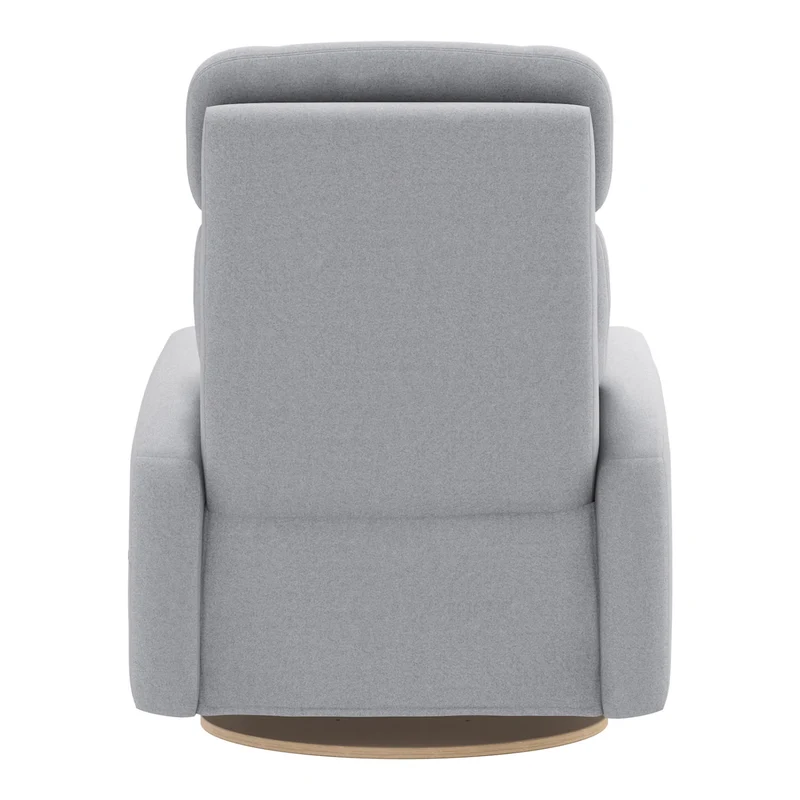 Grand Fauteuil Berçant Inclinable Pivotant Hailey avec Mécanisme Électrique - Arlo Heather Silver