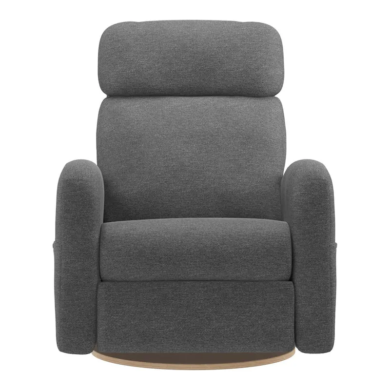 Grand Fauteuil Berçant Inclinable Pivotant Hailey avec Mécanisme Électrique - Nexus Charcoal