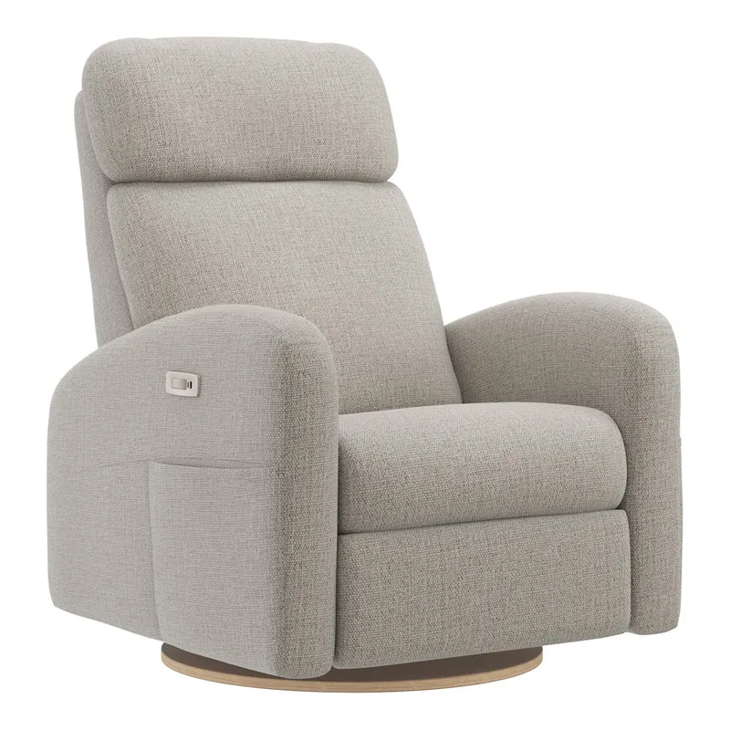 Grand Fauteuil Berçant Inclinable Pivotant Hailey avec Mécanisme Électrique - Breather Driftwood