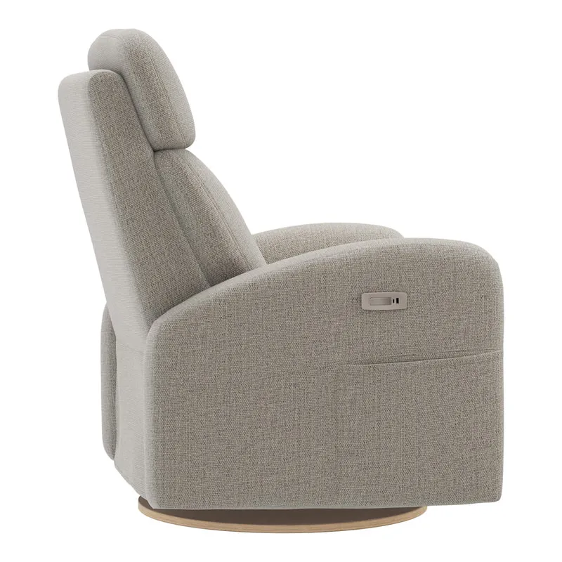 Grand Fauteuil Berçant Inclinable Pivotant Hailey avec Mécanisme Électrique - Breather Driftwood