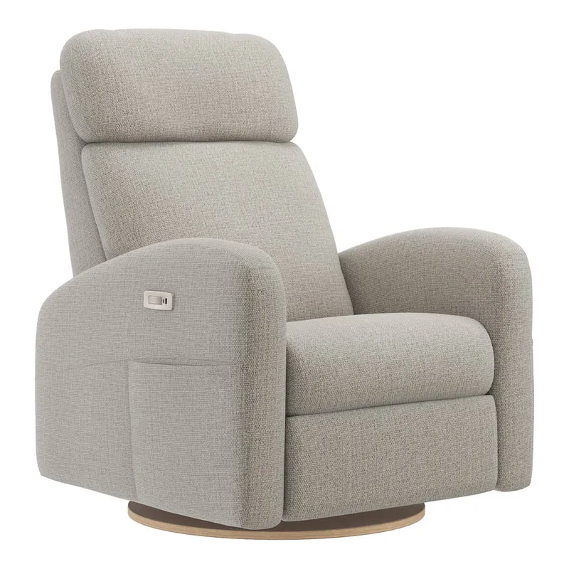 Grand Fauteuil Berçant Inclinable Pivotant Hailey avec Mécanisme Électrique - Breather Driftwood
