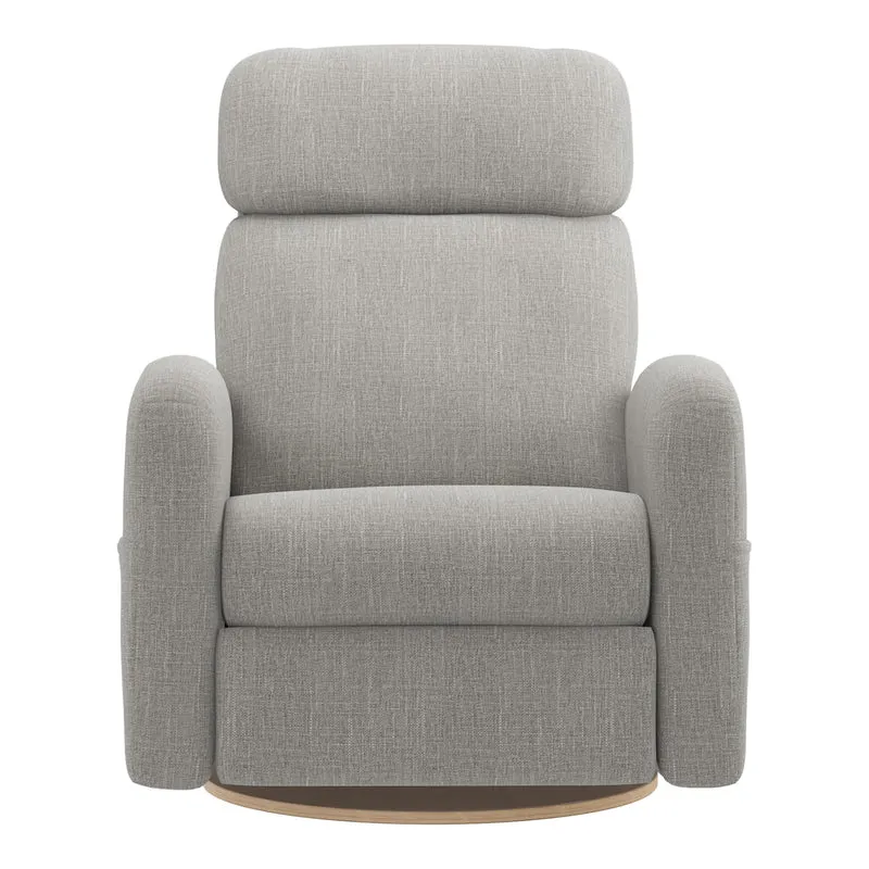 Grand Fauteuil Berçant Inclinable Pivotant Hailey avec Mécanisme Électrique - Nubia Silver