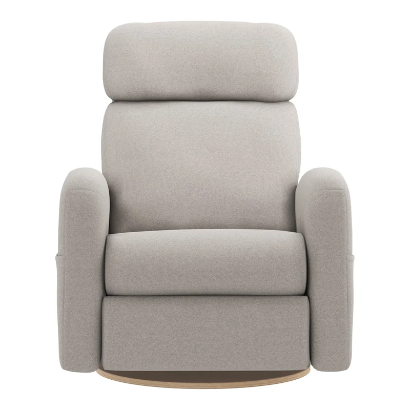 Grand Fauteuil Berçant Inclinable Pivotant Hailey avec Mécanisme Électrique - Arlo Heather Pearl