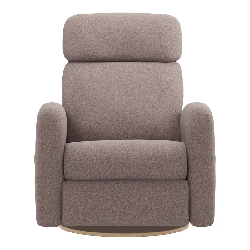 Grand Fauteuil Berçant Inclinable Pivotant Hailey avec Mécanisme Électrique - Arlo Beige