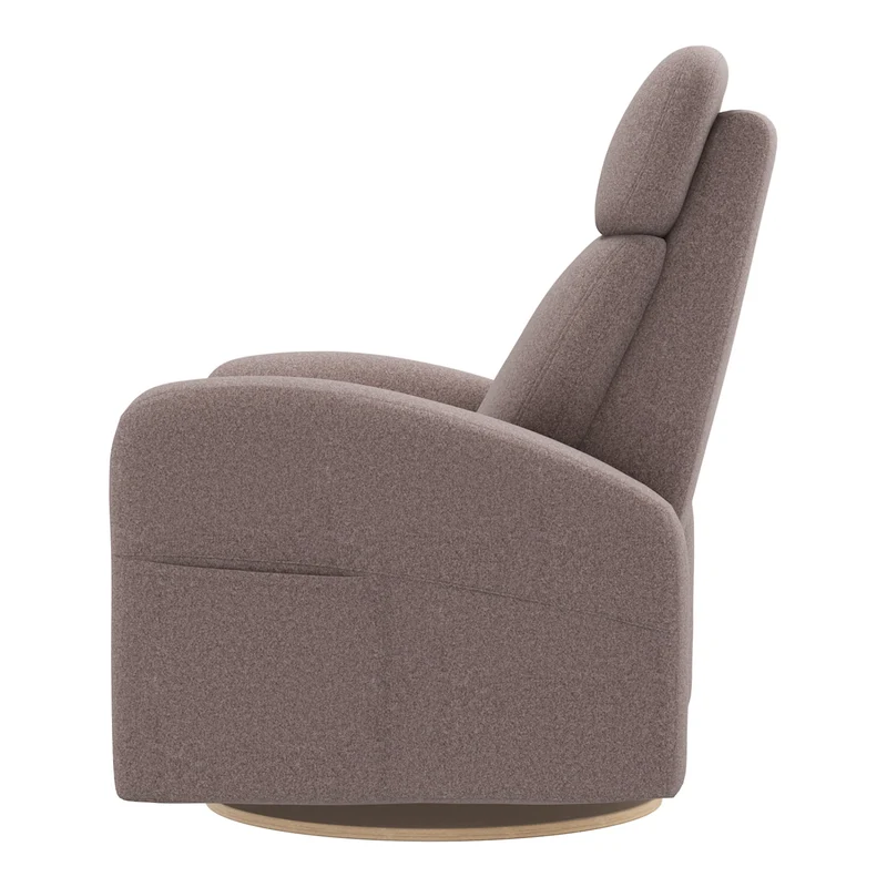 Grand Fauteuil Berçant Inclinable Pivotant Hailey avec Mécanisme Électrique - Arlo Beige