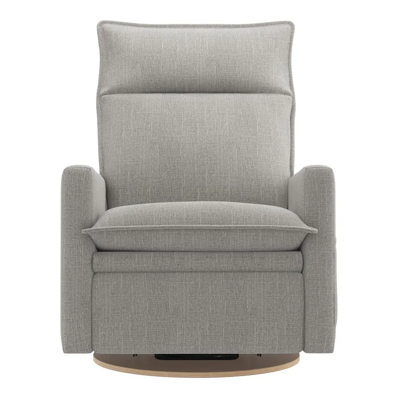 Grand Fauteuil Berçant et Pivotant Arya avec Mécanisme Électrique - Nubia Silver