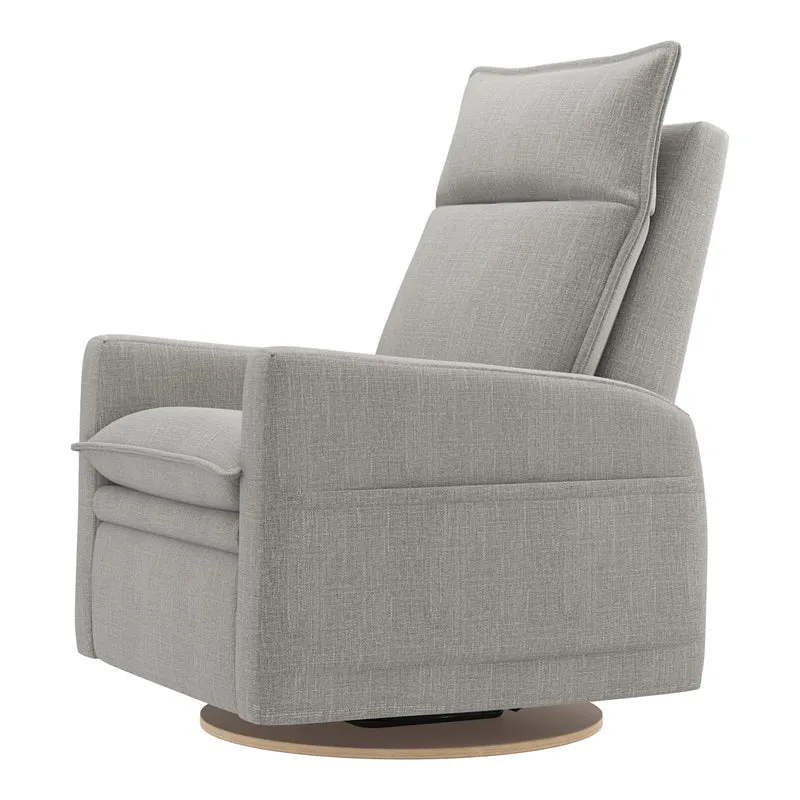 Grand Fauteuil Berçant et Pivotant Arya avec Mécanisme Électrique - Nubia Silver