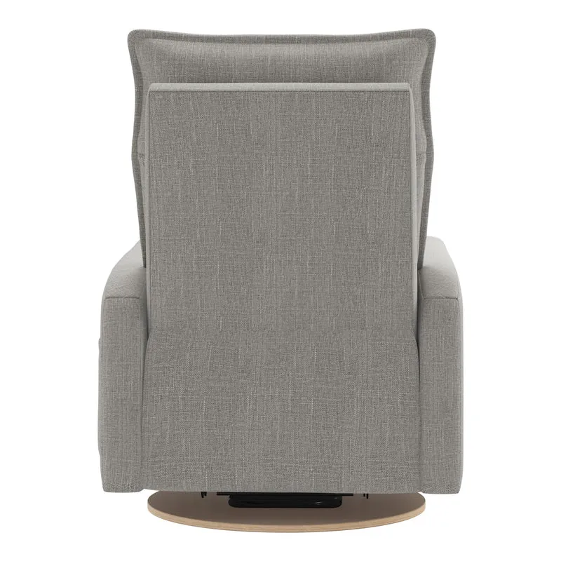 Grand Fauteuil Berçant et Pivotant Arya avec Mécanisme Électrique - Nubia Silver