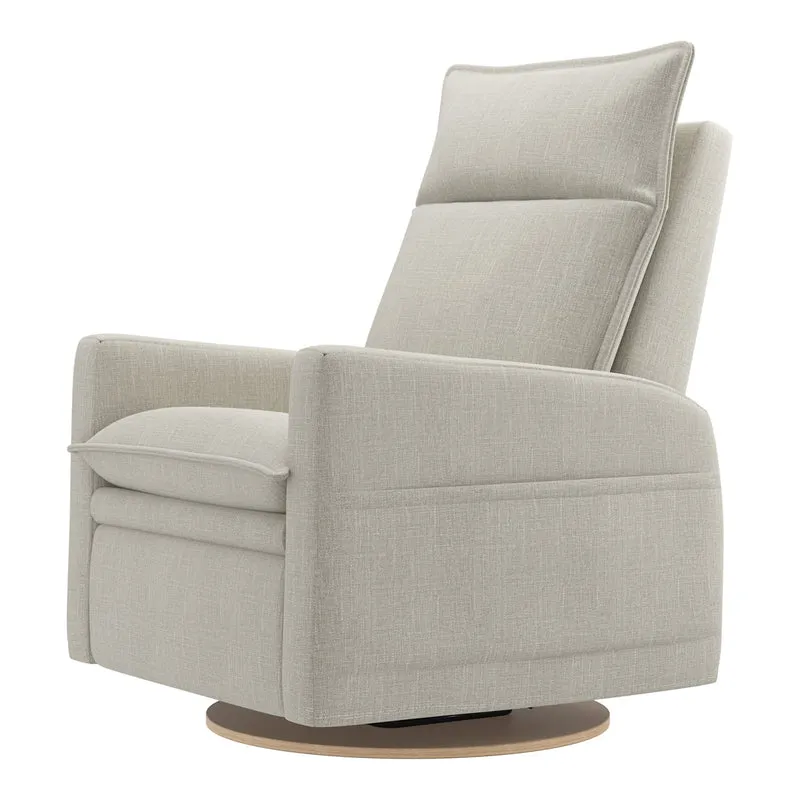 Grand Fauteuil Berçant et Pivotant Arya avec Mécanisme Électrique - Nubia Ivoire