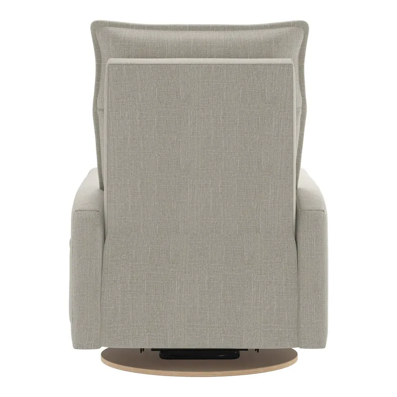 Grand Fauteuil Berçant et Pivotant Arya avec Mécanisme Électrique - Nubia Ivoire