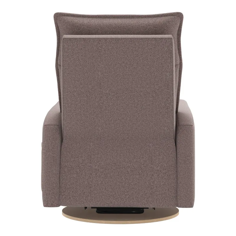 Grand Fauteuil Berçant et Pivotant Arya avec Mécanisme Électrique - Arlo Beige