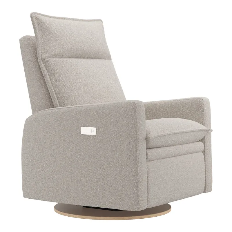 Grand Fauteuil Berçant et Pivotant Arya avec Mécanisme Électrique - Beyond Sheep Vanilla