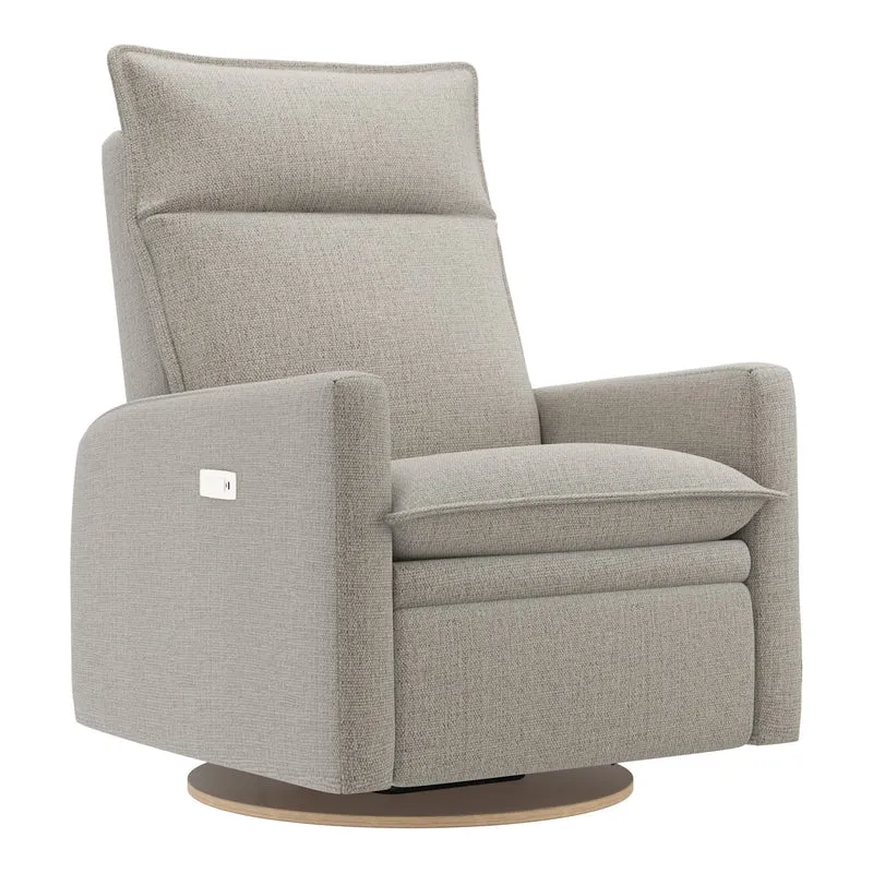 Grand Fauteuil Berçant et Pivotant Arya avec Mécanisme Électrique - Breather Driftwood