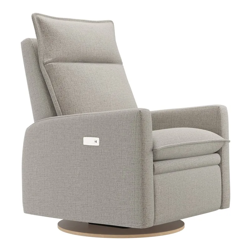 Grand Fauteuil Berçant et Pivotant Arya avec Mécanisme Électrique - Breather Driftwood