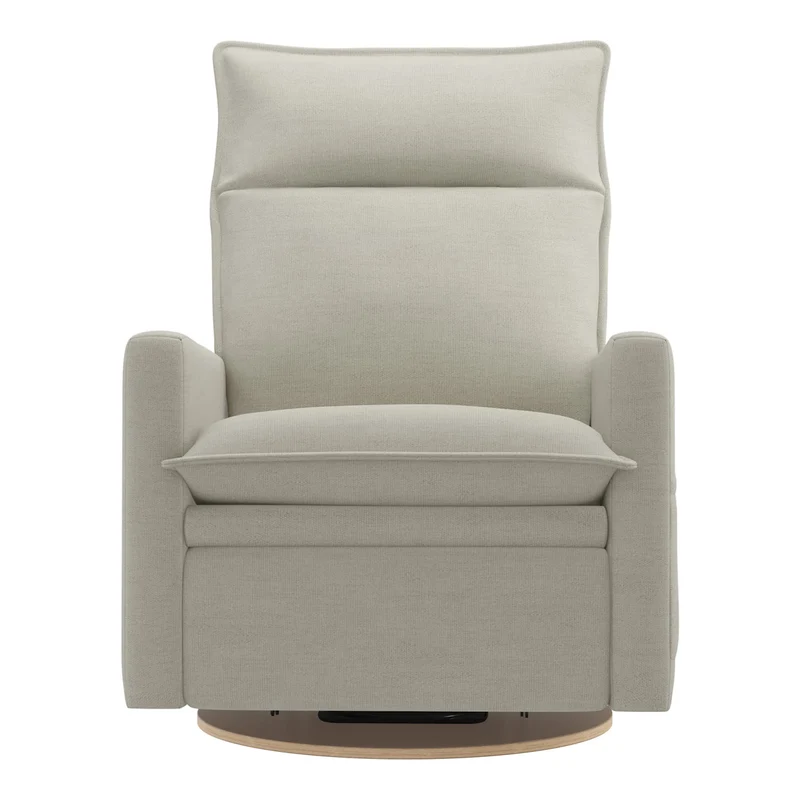 Grand Fauteuil Berçant et Pivotant Arya avec Mécanisme Électrique - Como Sand