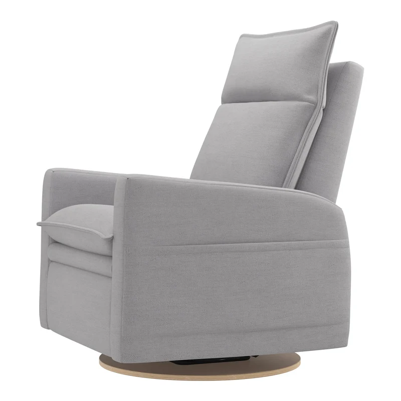 Grand Fauteuil Berçant et Pivotant Arya avec Mécanisme Électrique - Como Dove Grey