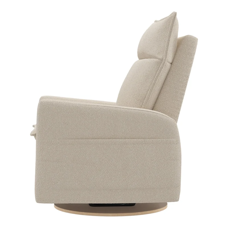 Grand Fauteuil Berçant et Pivotant Arya avec Mécanisme Électrique - Beyond Sheep Cream