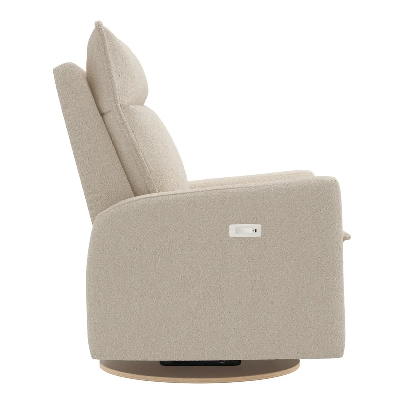 Grand Fauteuil Berçant et Pivotant Arya avec Mécanisme Électrique - Beyond Sheep Cream