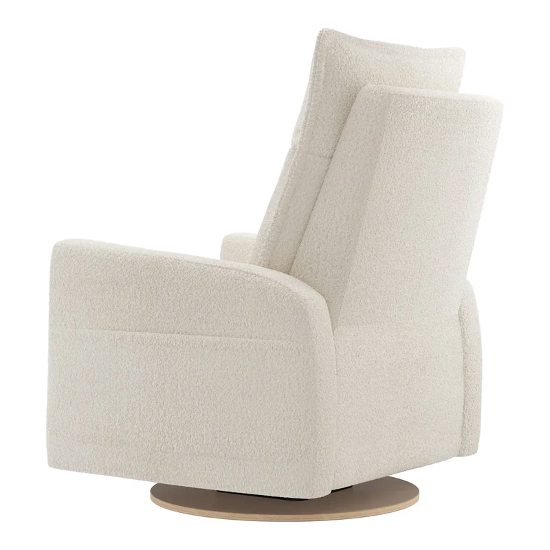 Grand Fauteuil Berçant et Pivotant Arya avec Mécanisme Électrique - Puppy Pearl