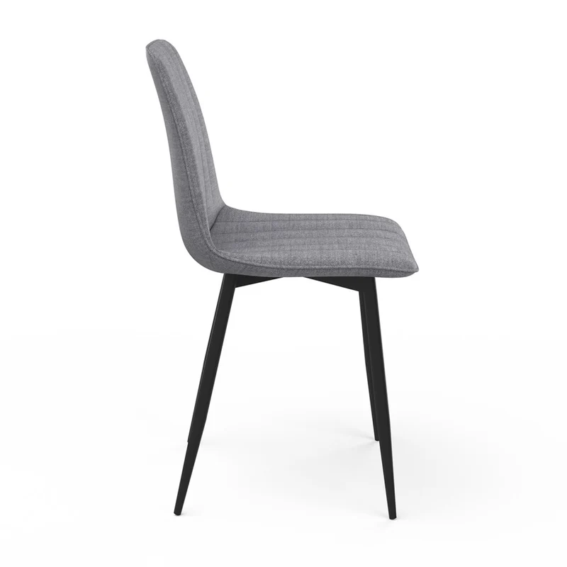 Chaises Fiona en velours mix de couleurs - lot de 6