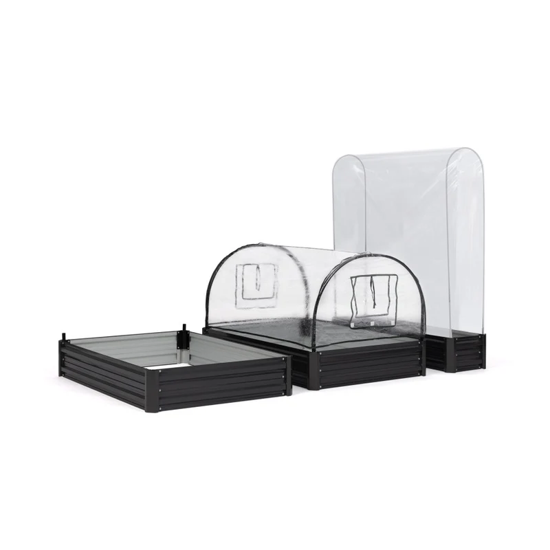 Carrés et serres de potager kit complet en métal