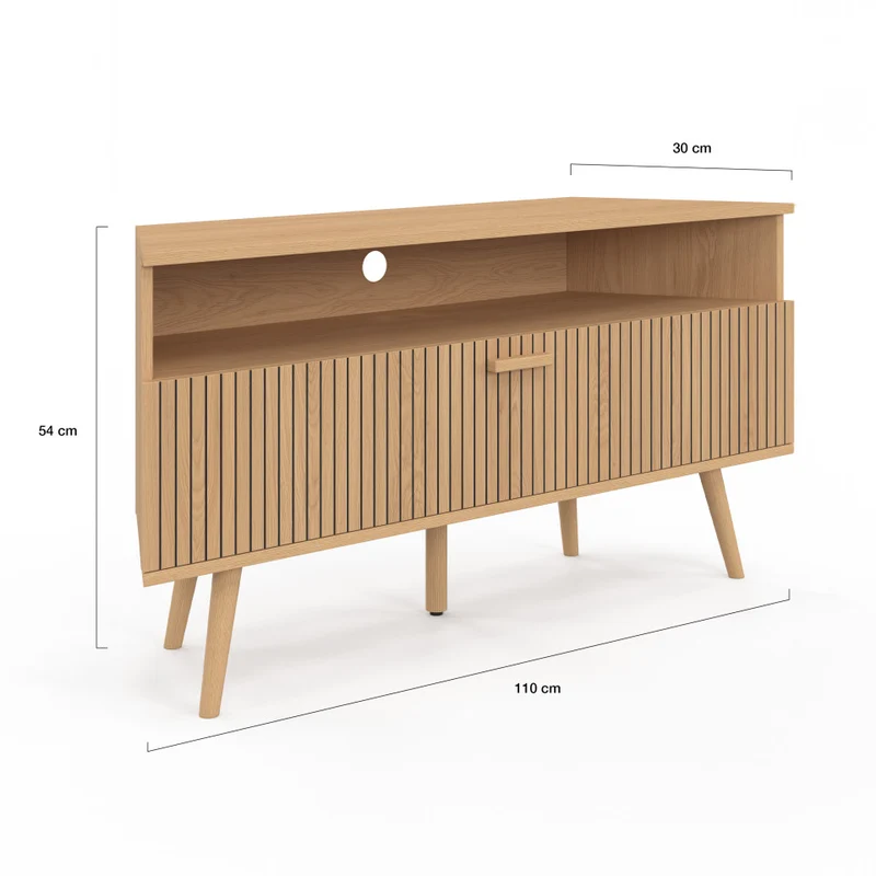 Meuble TV d'angle Faustine L110cm