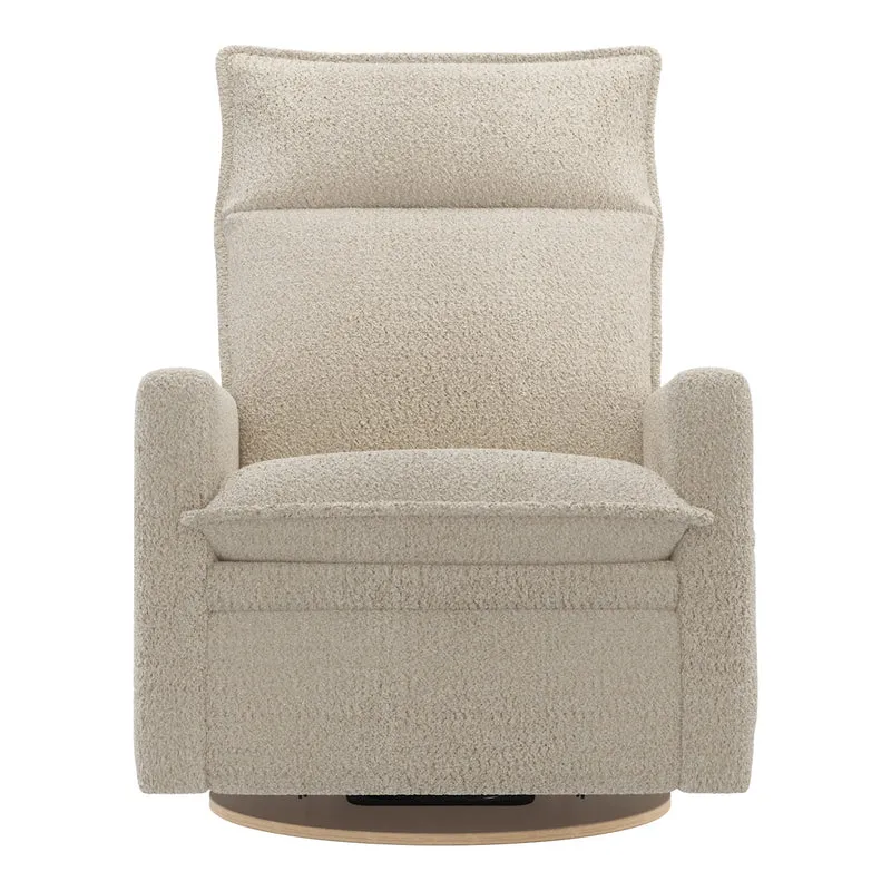Grand Fauteuil Berçant et Pivotant Arya avec Mécanisme Électrique - Puppy Sand