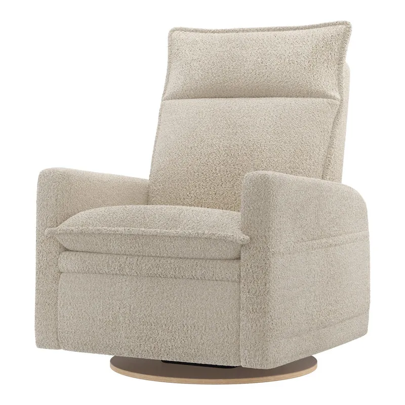 Grand Fauteuil Berçant et Pivotant Arya avec Mécanisme Électrique - Puppy Sand