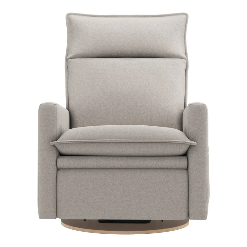 Grand Fauteuil Berçant et Pivotant Arya avec Mécanisme Électrique - Arlo Heather Pearl