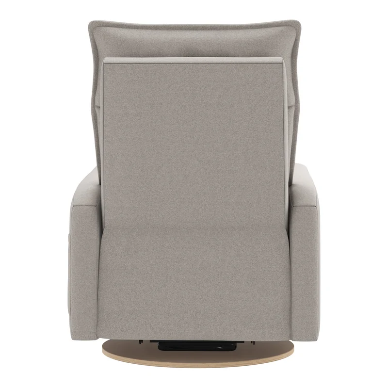 Grand Fauteuil Berçant et Pivotant Arya avec Mécanisme Électrique - Arlo Heather Pearl