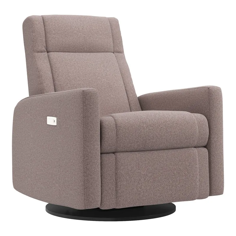 Grand Fauteuil Berçant et Pivotant Nelly avec Mécanisme Électrique - Arlo Beige