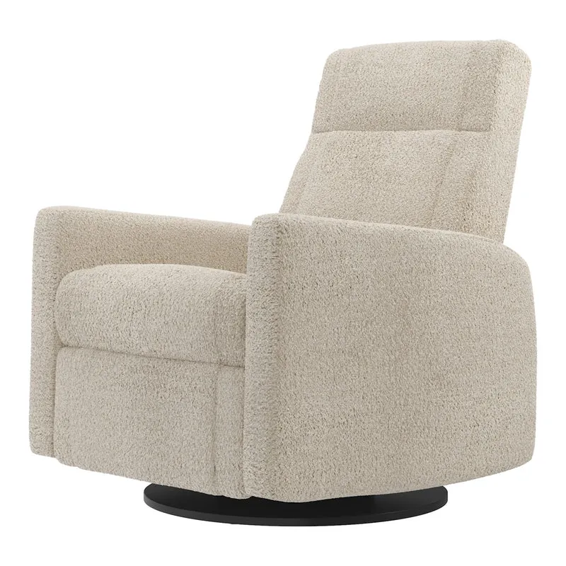 Grand Fauteuil Berçant et Pivotant Nelly avec Mécanisme Électrique - Puppy Sand